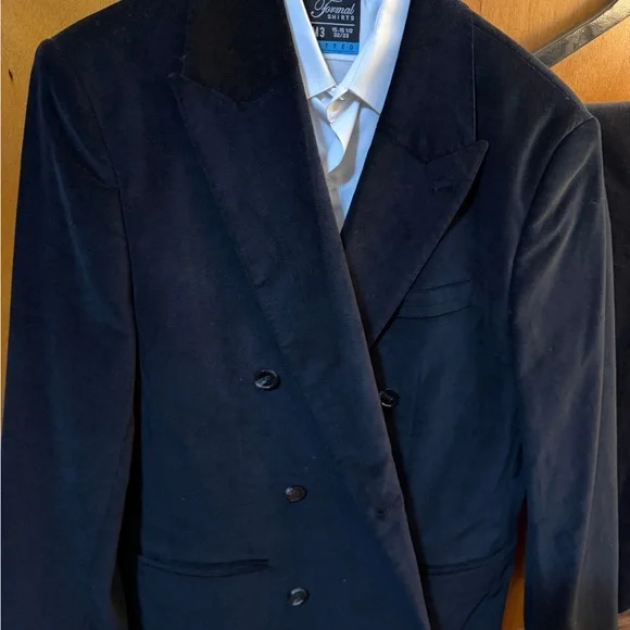 Black Double-Breasted Suit